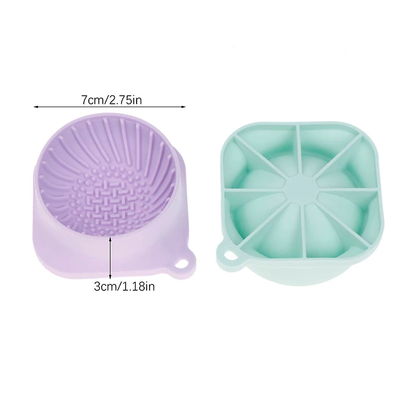 Silicone Scrub Cleaner Cleaning Tool Makeup Brush Beauty Powder