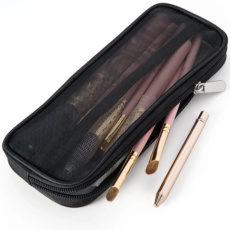 Makeup Brush Travel Case Cosmetic Toiletry Bag Organizer for Men Women