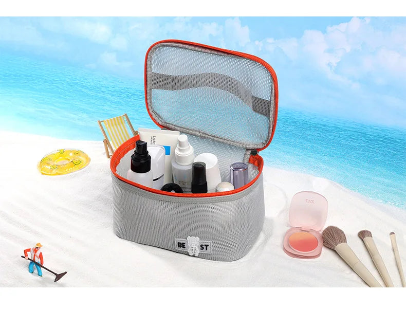 2025 Makeup Bag for Women Travel  Necessary Beauty Brush Tool Storage