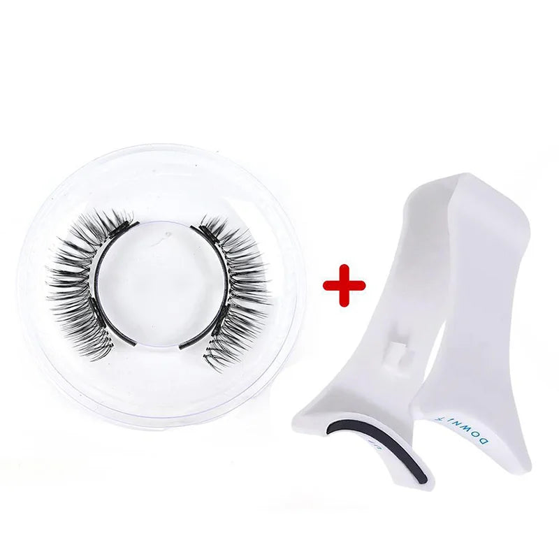 1pair Magnetic Eyelashes Handmade 3D Natural Magnetic False Eyelashes