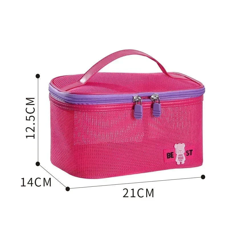 2025 Makeup Bag for Women Travel  Necessary Beauty Brush Tool Storage