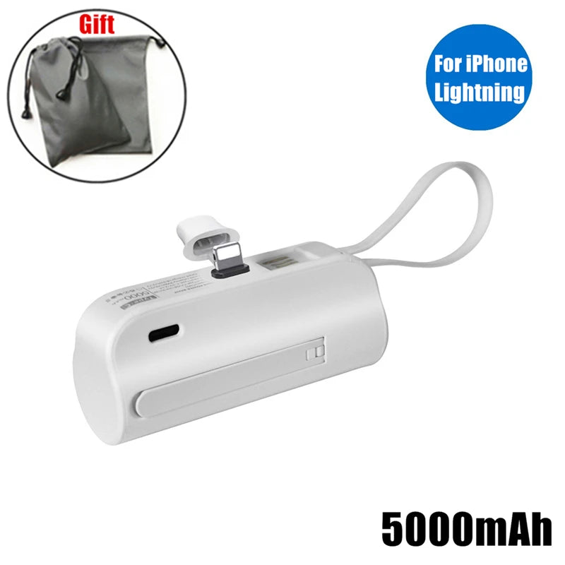 5000mAh Mini Power Bank Portable Charging External Battery Powerbank