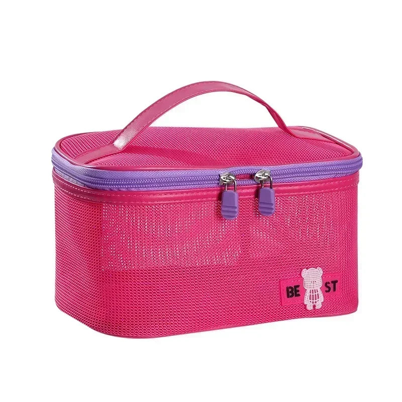 2025 Makeup Bag for Women Travel  Necessary Beauty Brush Tool Storage