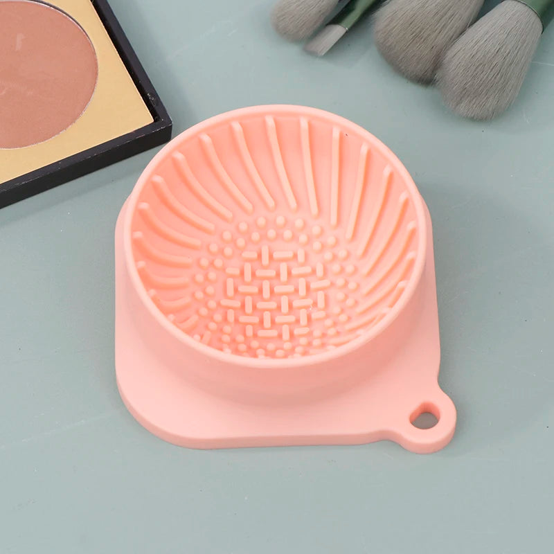 Silicone Scrub Cleaner Cleaning Tool Makeup Brush Beauty Powder