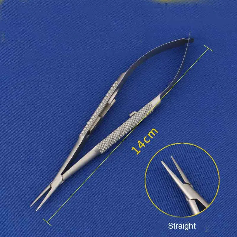 Microscopic ophthalmic instrument lock-type needle holder cosmetic plastic