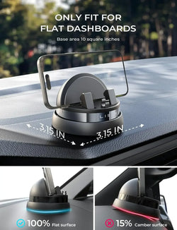 LISEN Car Phone Holder Dashboard Rotatable Mount Hand Free