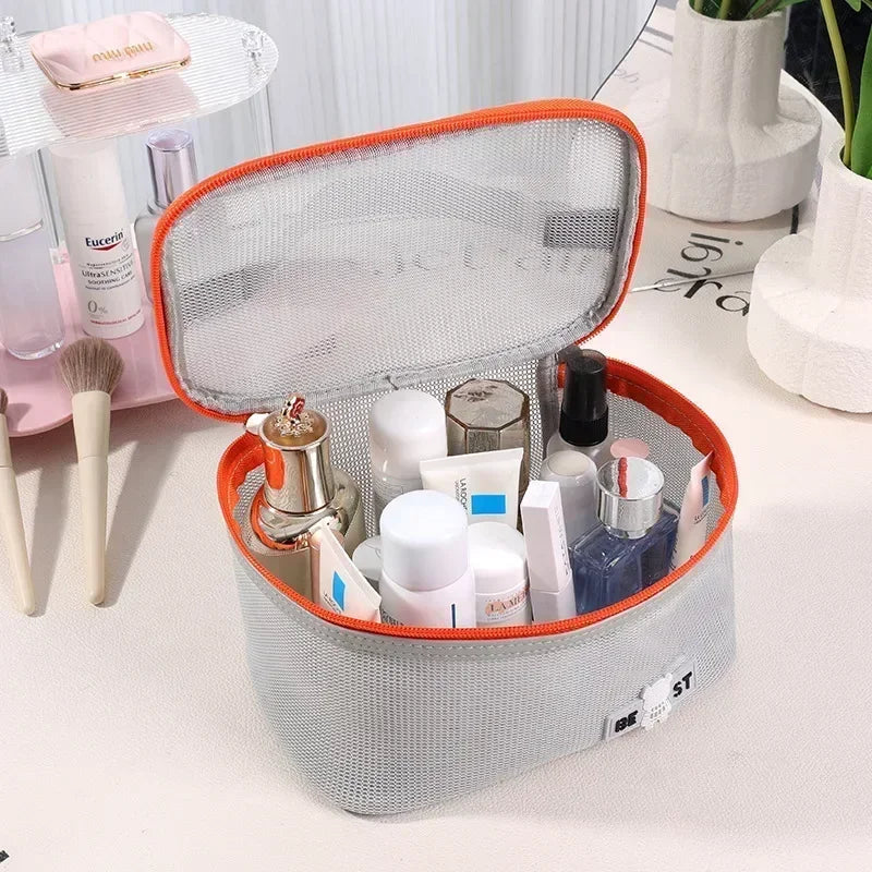 2025 Makeup Bag for Women Travel  Necessary Beauty Brush Tool Storage