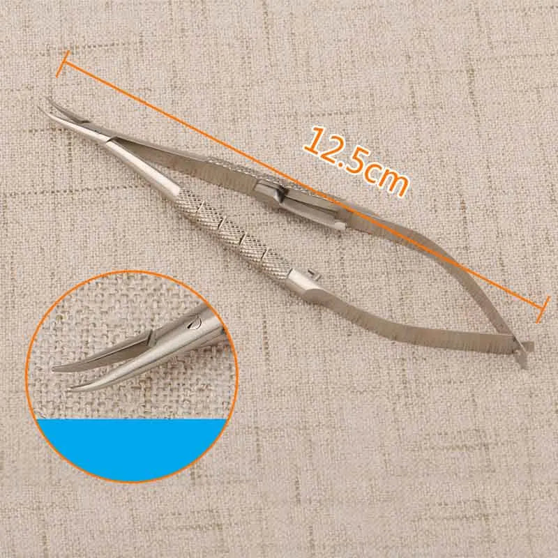 Microscopic ophthalmic instrument lock-type needle holder cosmetic plastic