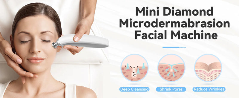 Protable Diamond Microdermabrasion Machine Removal Facial Beauty Device for Acne Scars