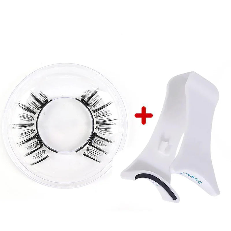 1pair Magnetic Eyelashes Handmade 3D Natural Magnetic False Eyelashes