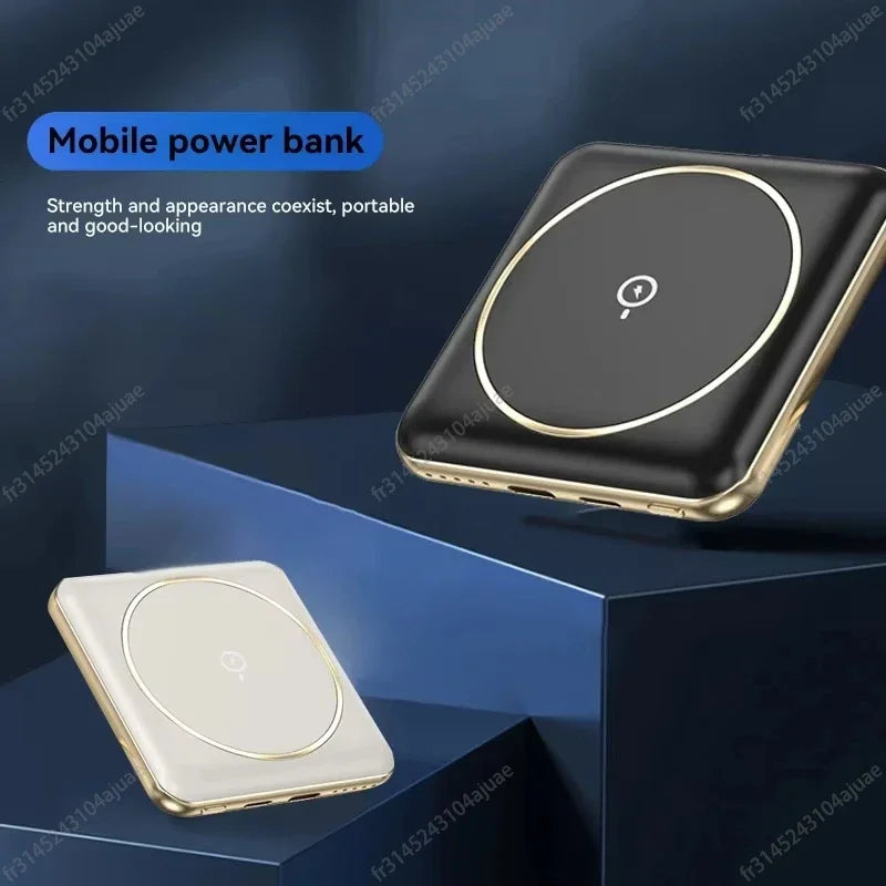 5000mAh Mini Magnetic Wireless Power Bank Charger Fast Charging Thin