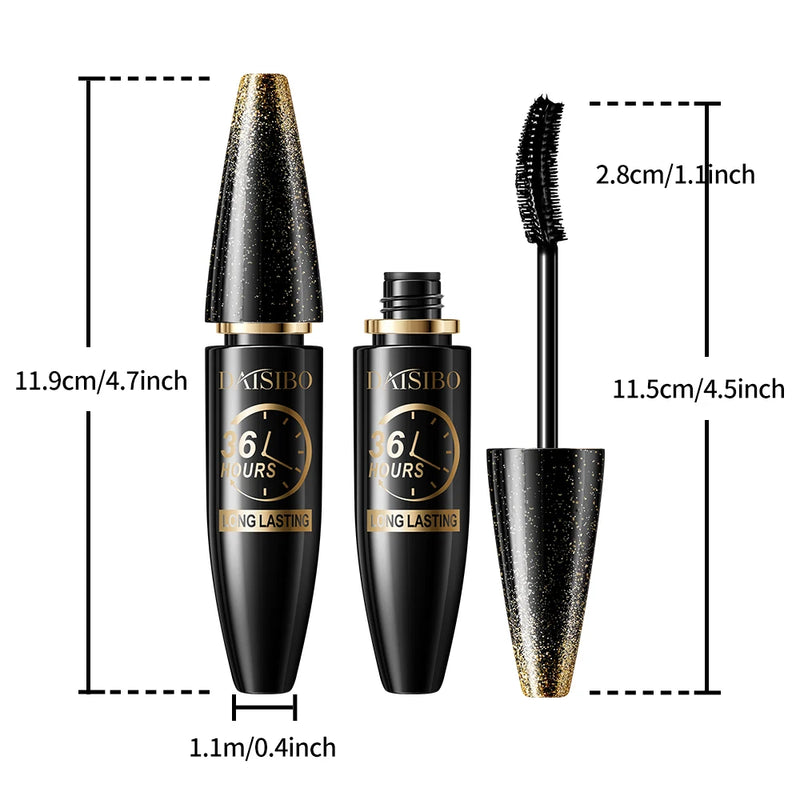 Black Mascara For Stunning Eyes, Long-Lasting 36-Hour Wear, Lengthening