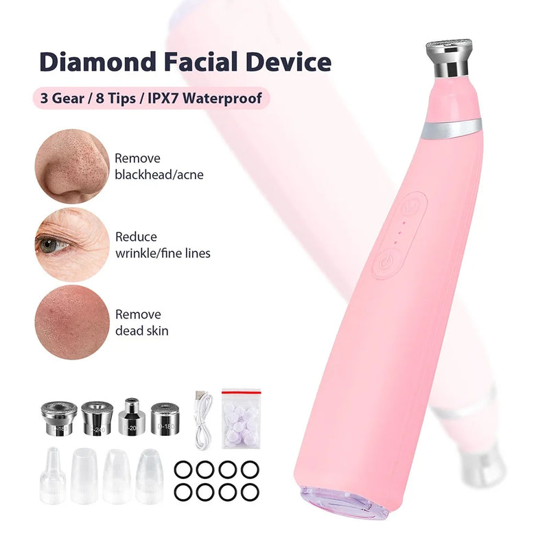 Foreverlily Portable Diamond Peeling Machine Microdermabrasion Facial