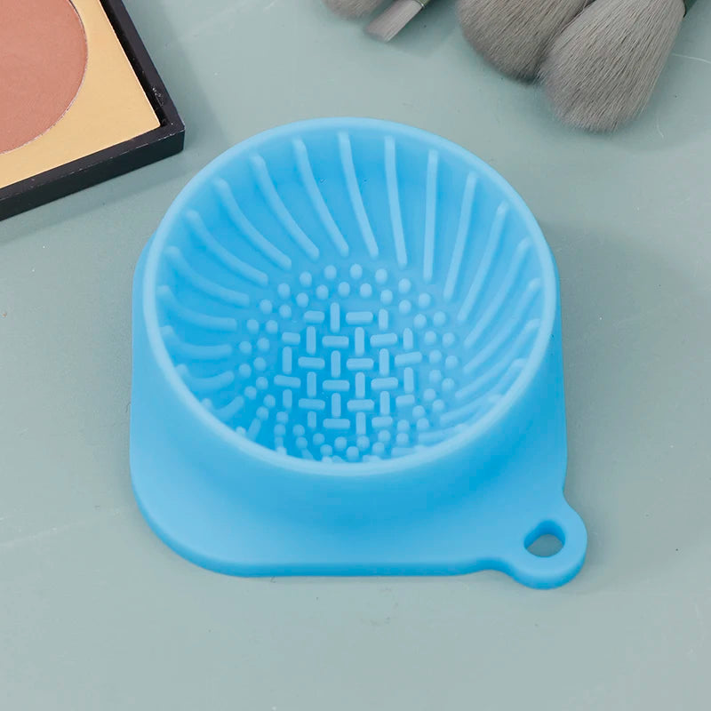 Silicone Scrub Cleaner Cleaning Tool Makeup Brush Beauty Powder