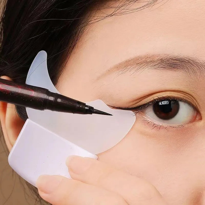 Eyeliner Template Silicone Eye Makeup Stencils Eyelash Baffle Mascara Shield