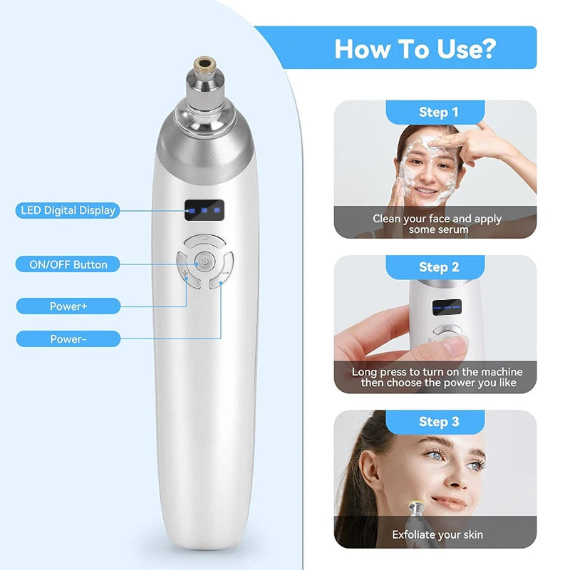 Protable Diamond Microdermabrasion Machine Removal Facial Beauty Device for Acne Scars