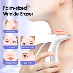 Face Neck Lifting Beauty Device EMS Microcurrent LED Photon Firming Anti Wrinkle