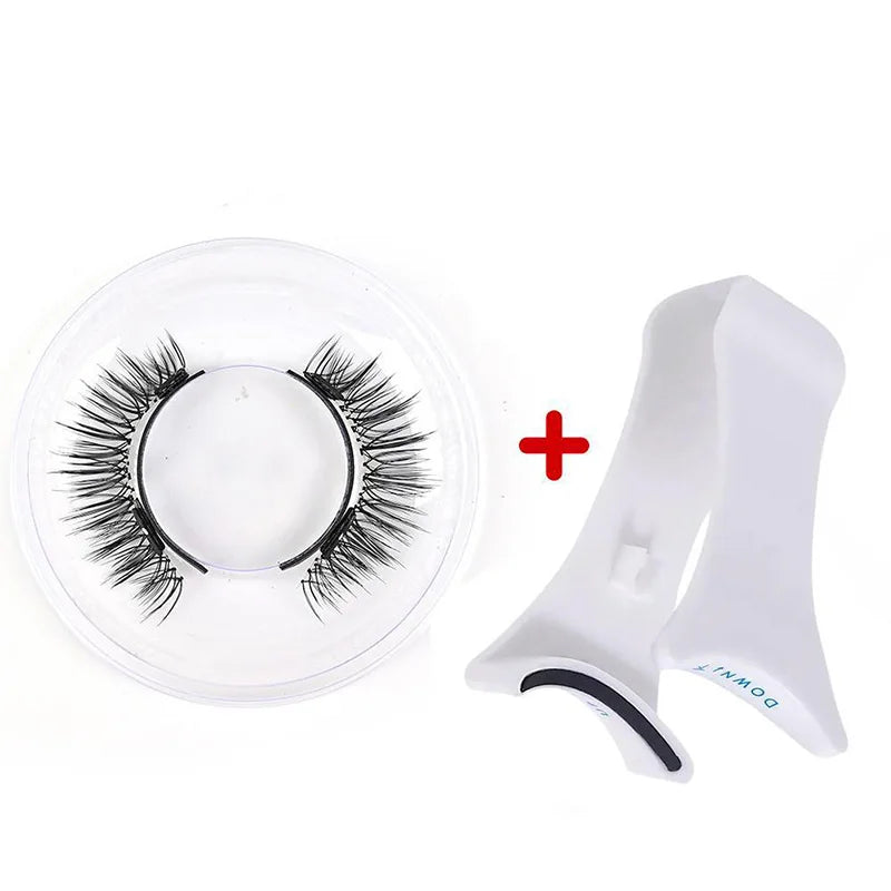 1pair Magnetic Eyelashes Handmade 3D Natural Magnetic False Eyelashes