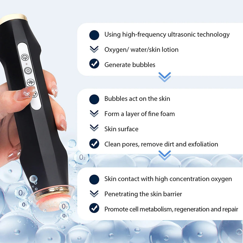 Oxygen Bubble Pen CO2 Oxygen Portable Facial Machine CO2 Gel Facial Skin Care