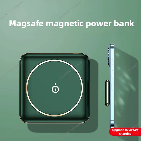 5000mAh Mini Magnetic Wireless Power Bank Charger Fast Charging Thin