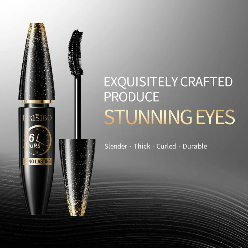 Black Mascara For Stunning Eyes, Long-Lasting 36-Hour Wear, Lengthening