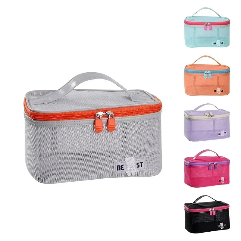 2025 Makeup Bag for Women Travel  Necessary Beauty Brush Tool Storage