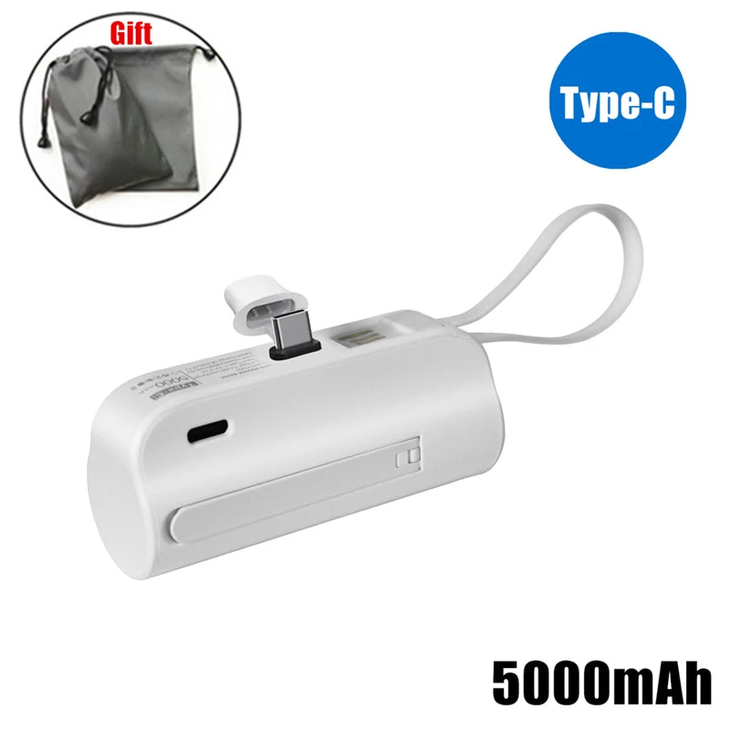 5000mAh Mini Power Bank Portable Charging External Battery Powerbank