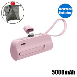 5000mAh Mini Power Bank Portable Charging External Battery Powerbank