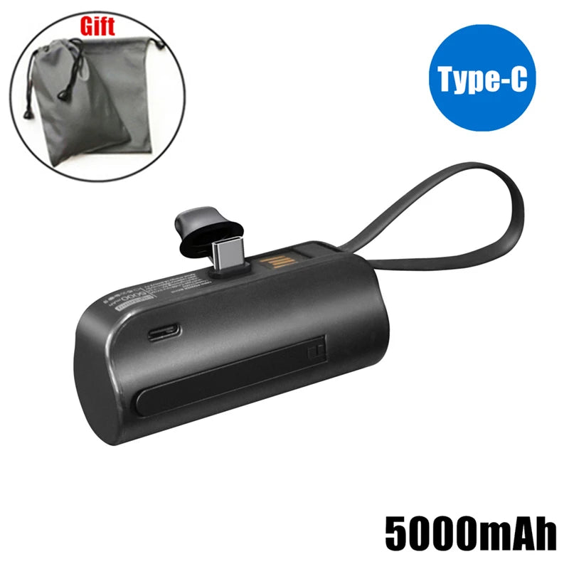 5000mAh Mini Power Bank Portable Charging External Battery Powerbank