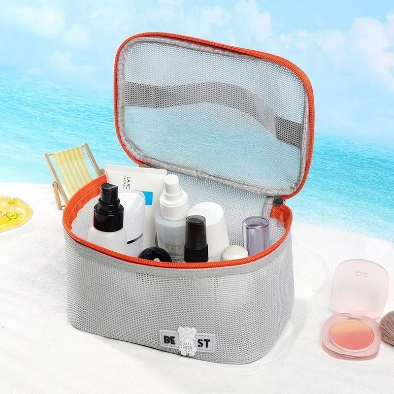 2025 Makeup Bag for Women Travel  Necessary Beauty Brush Tool Storage